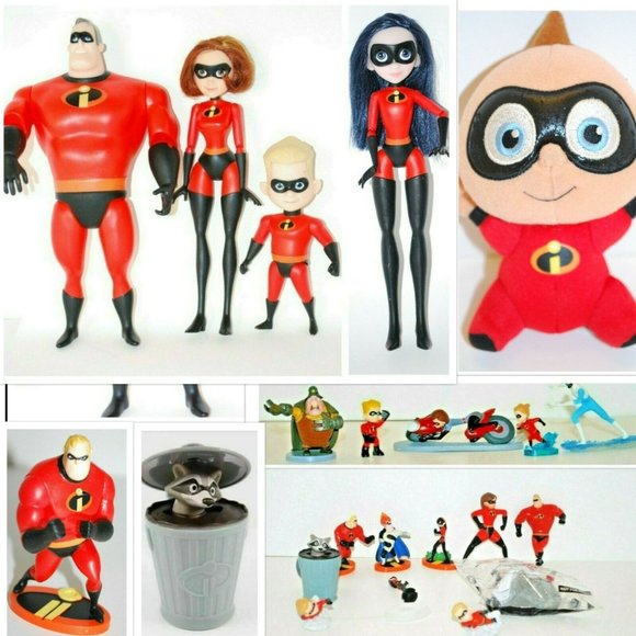 Disney Pixar The Incredibles2 Poseable 12" Figure 4 Doll & 17 Figures~Lot of 21